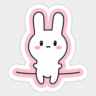 Mini lop lover Cute Bunny drawing Sticker